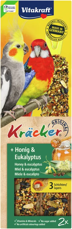 Vitakraft Kräcker® Honig/Eukalyptus Großsittiche 2 Stück Sale